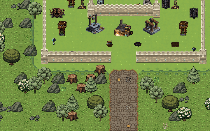 The south gate of the kingdom and the road out.
